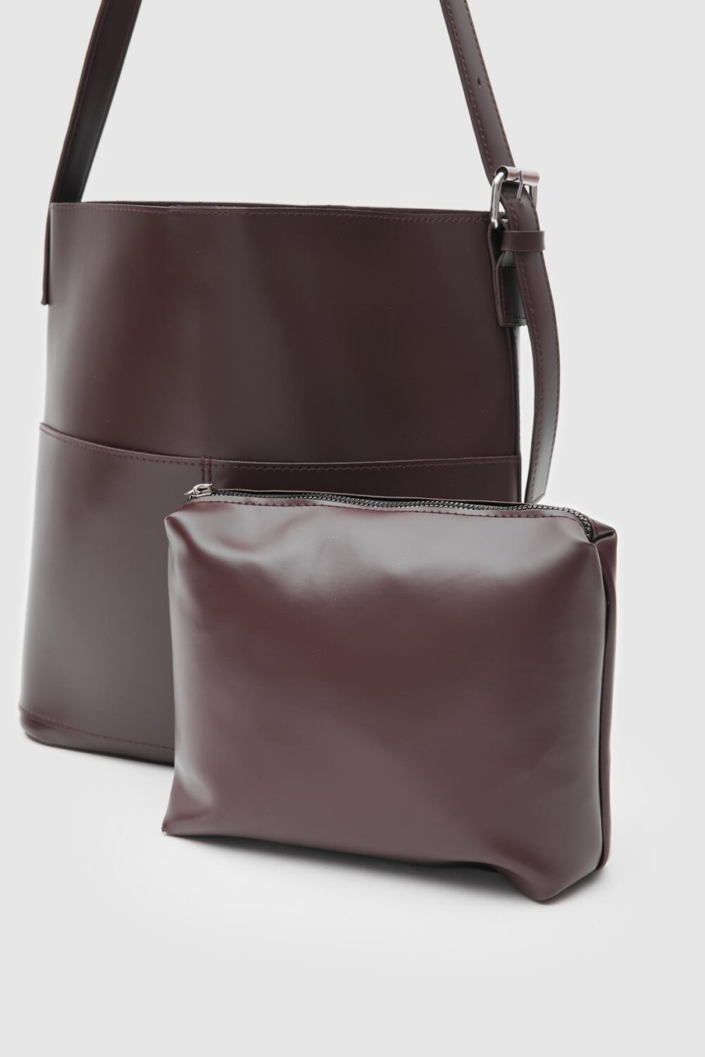 Enzo Marron + Purse