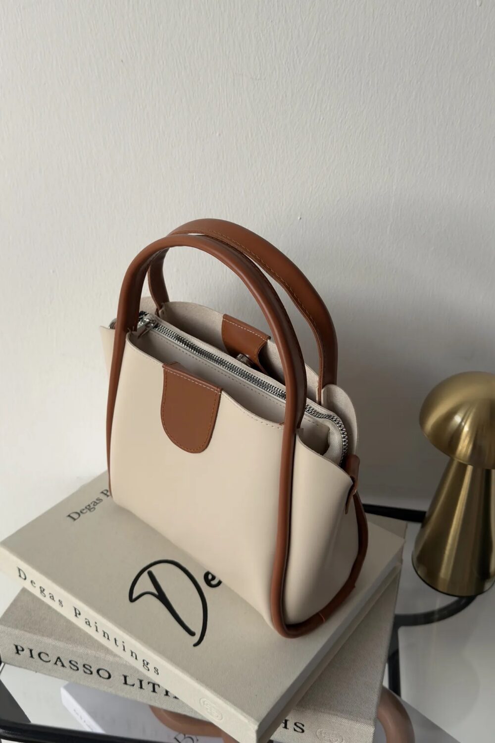 Beca Beige & Camel + Purse