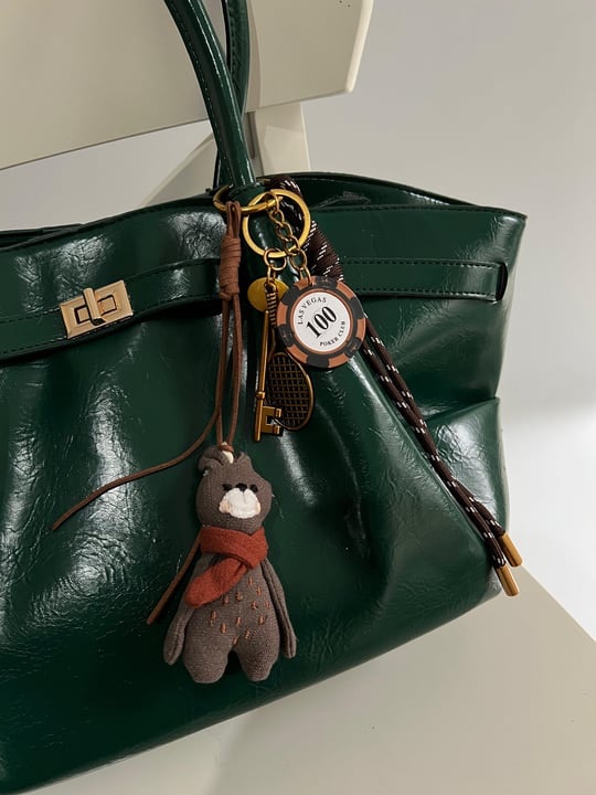 Brown Teddy Token Bag Charm