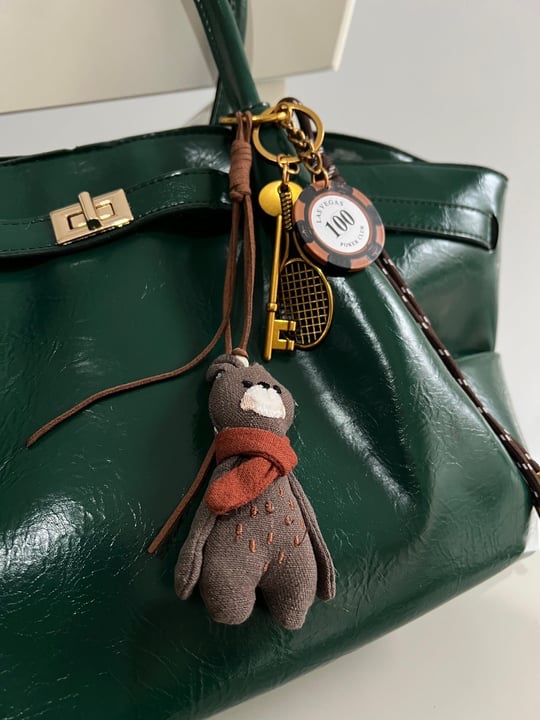 Brown Teddy Token Bag Charm