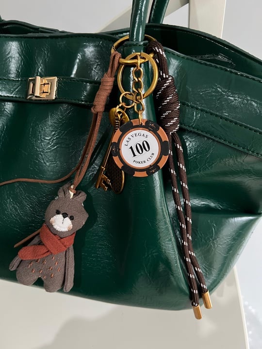 Brown Teddy Token Bag Charm
