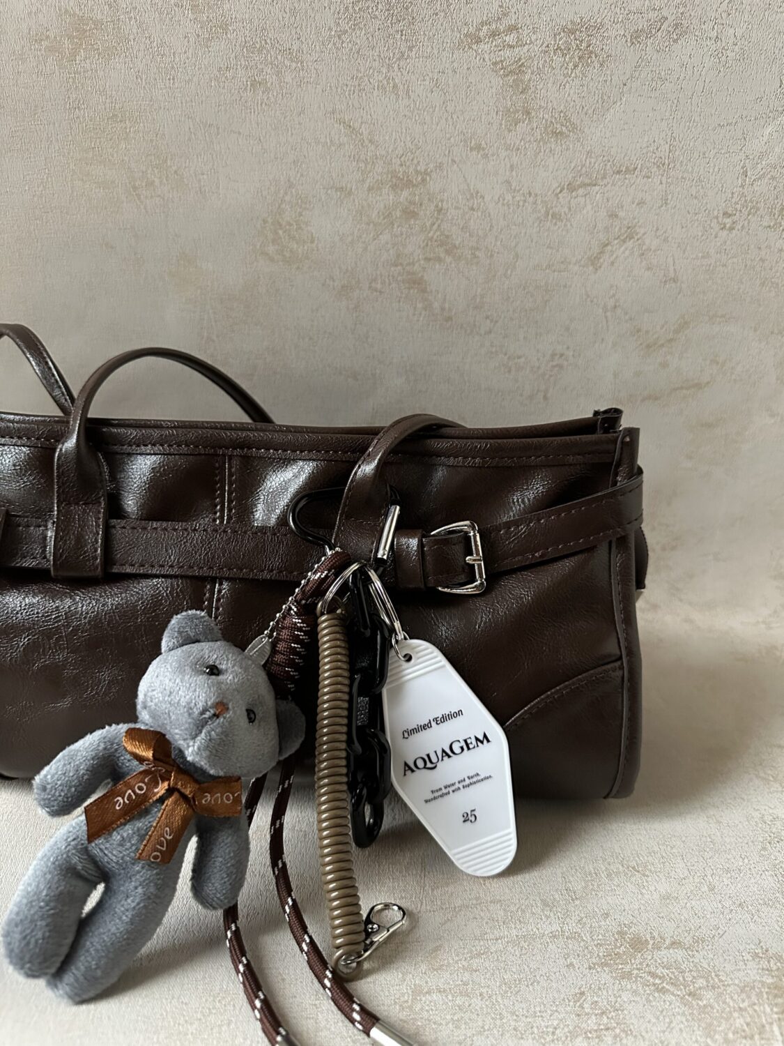 Teddy AquaGem Bag Charm