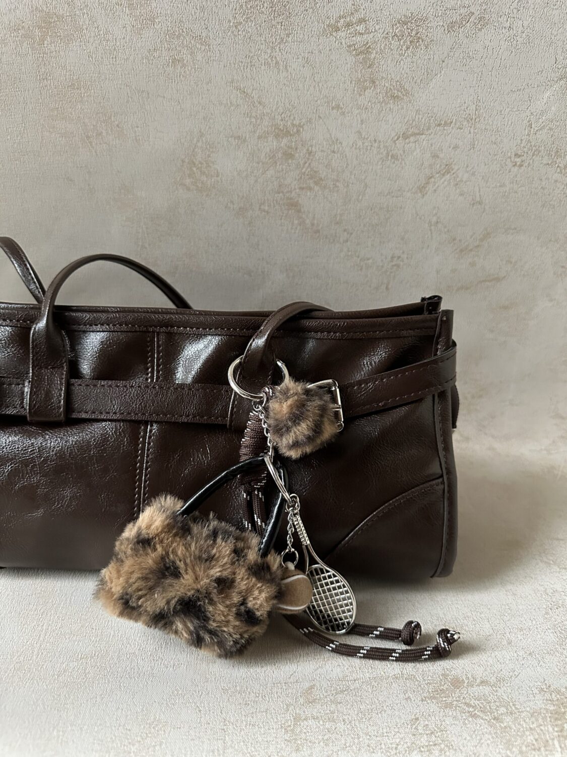 Mini Fur Bag Charm