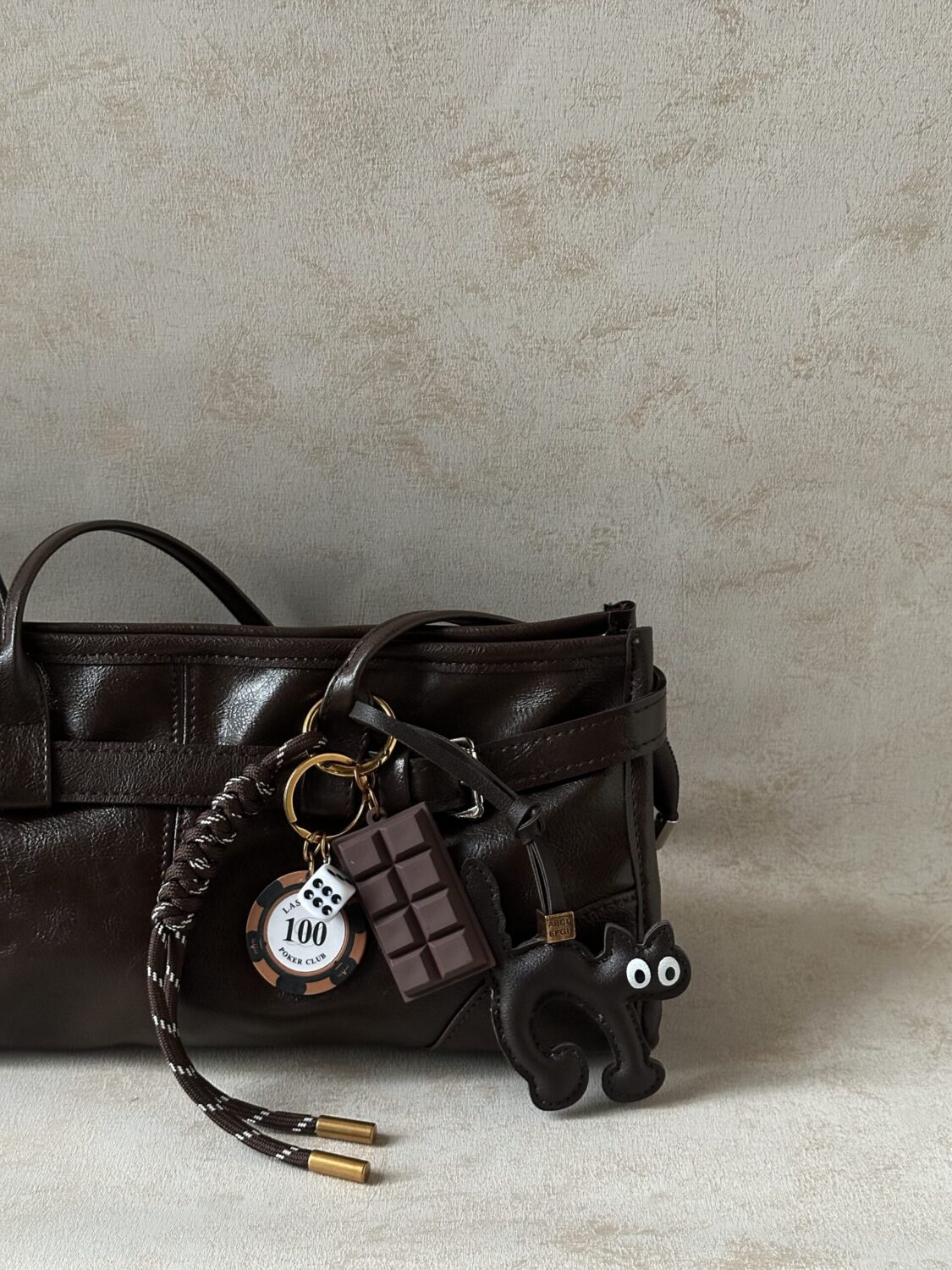 Chocolate Cat Bag Charm