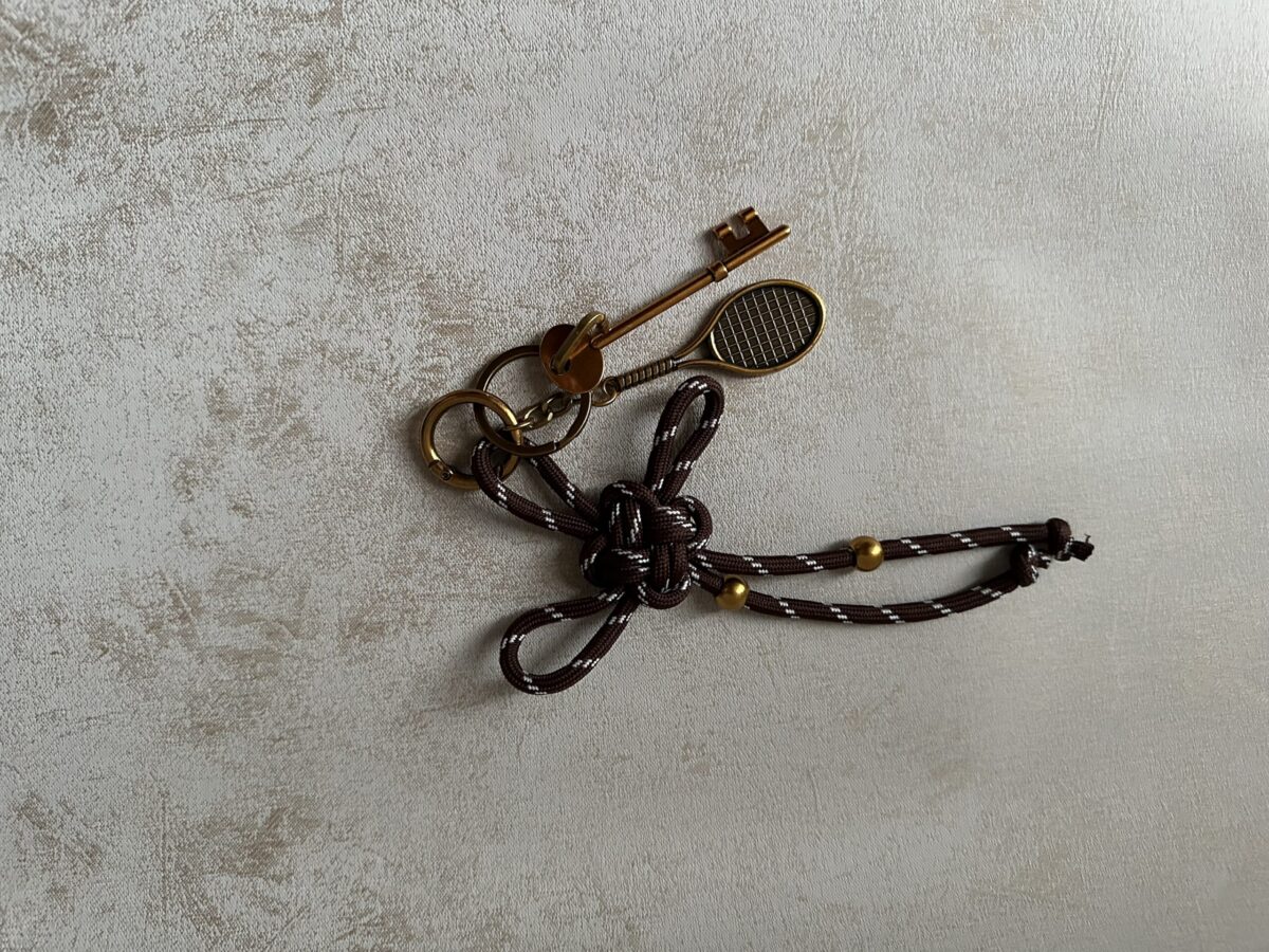 Golden Tennis Bag Charm