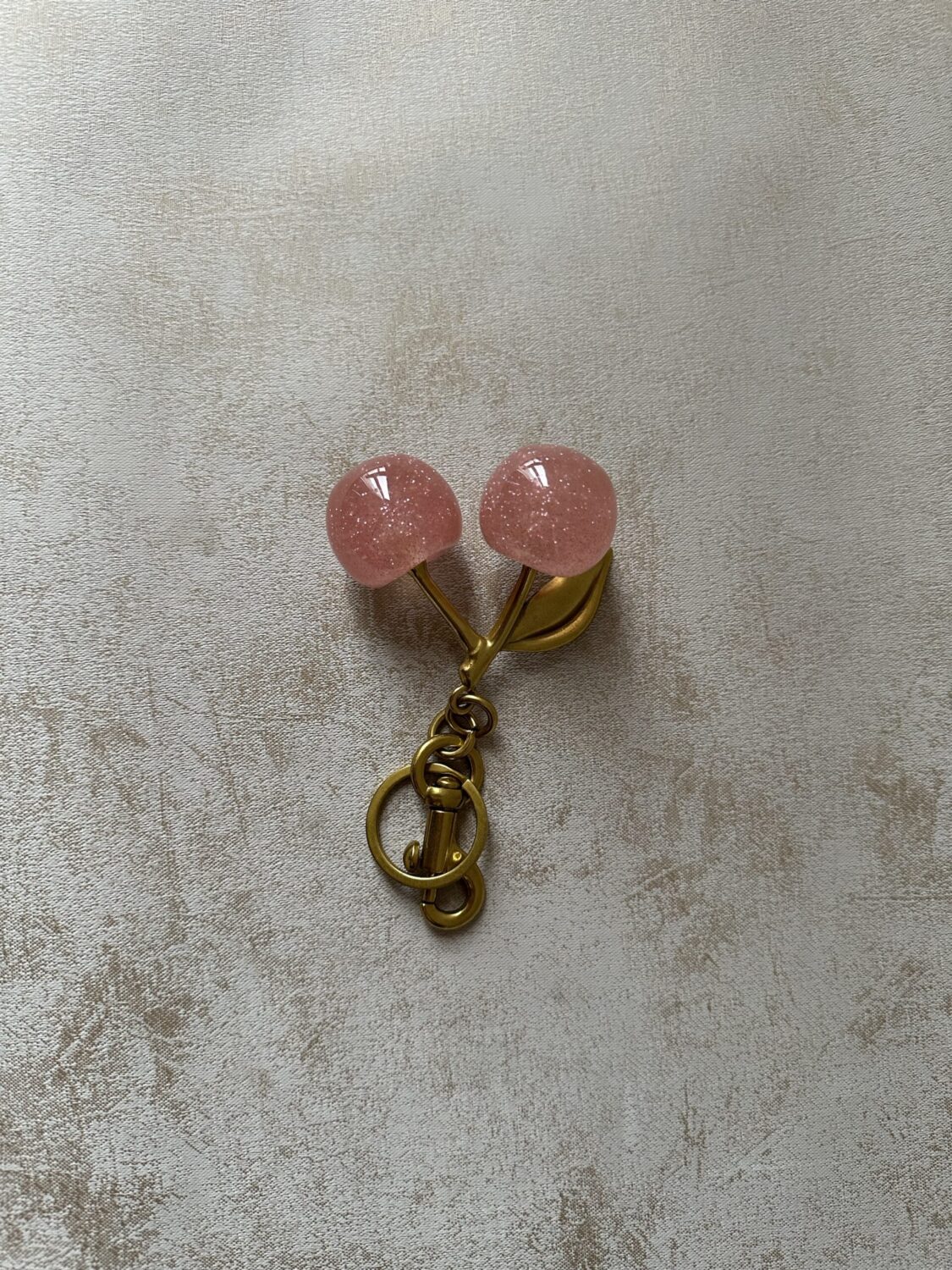Viral Pink Cherry Bag Charm