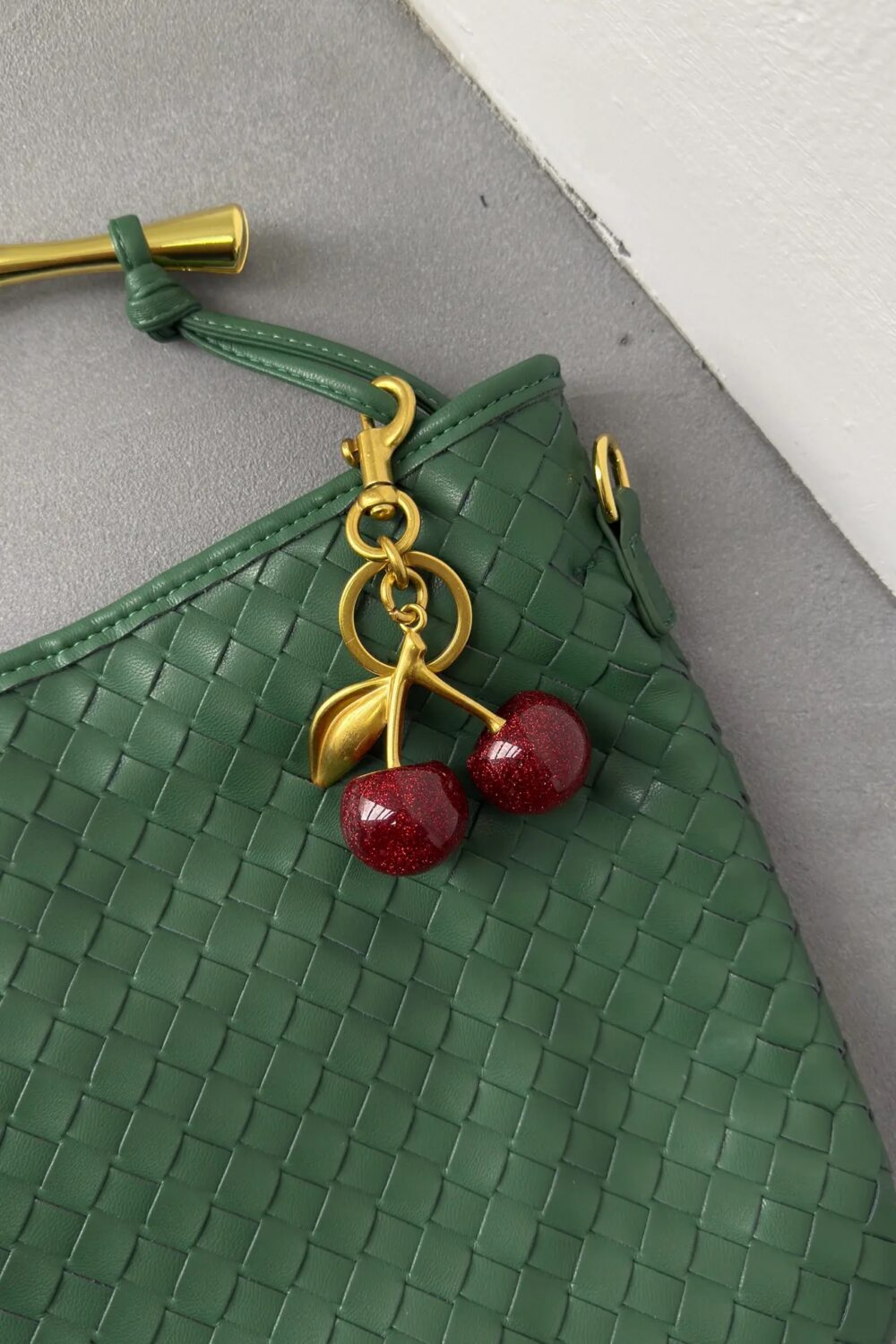 Viral Cherry Bag Charm