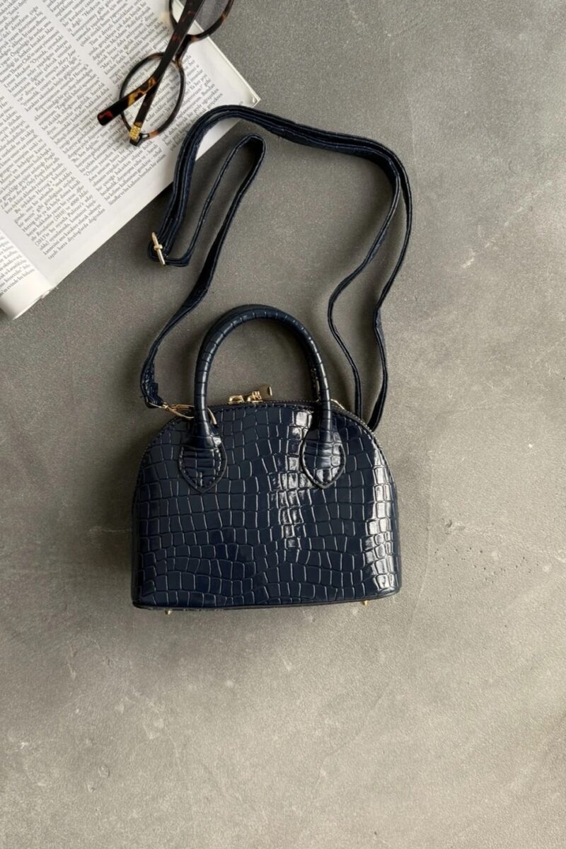 Darla Patterned Navy Blue