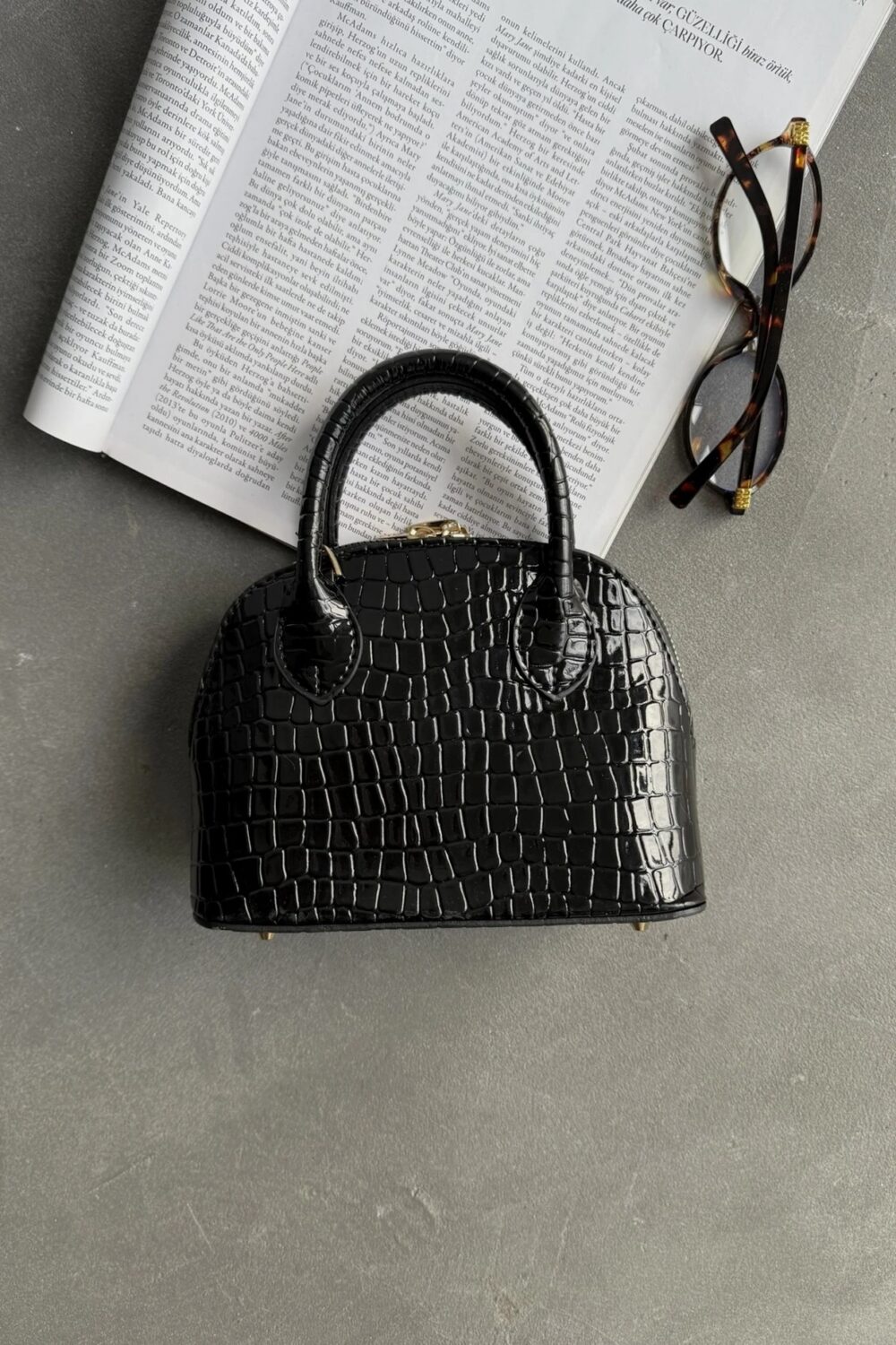 Darla Patterned Black