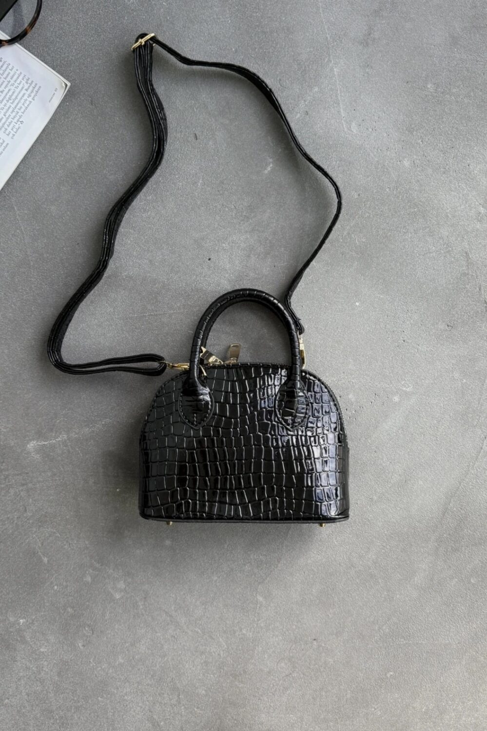 Darla Patterned Black