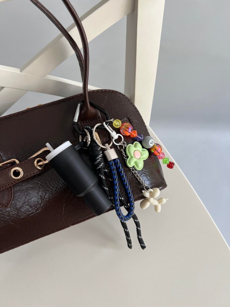 Mini Sip Black Bag Charm