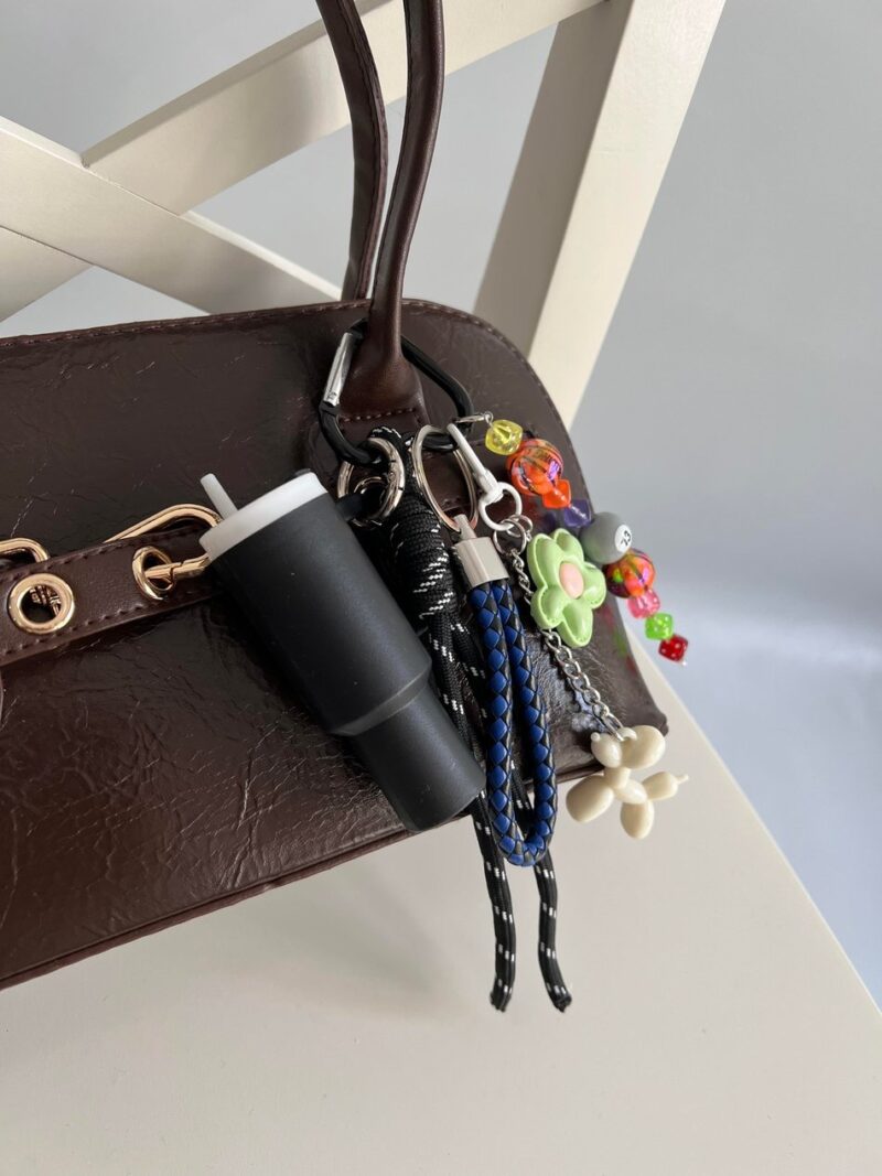 Mini Sip Black Bag Charm