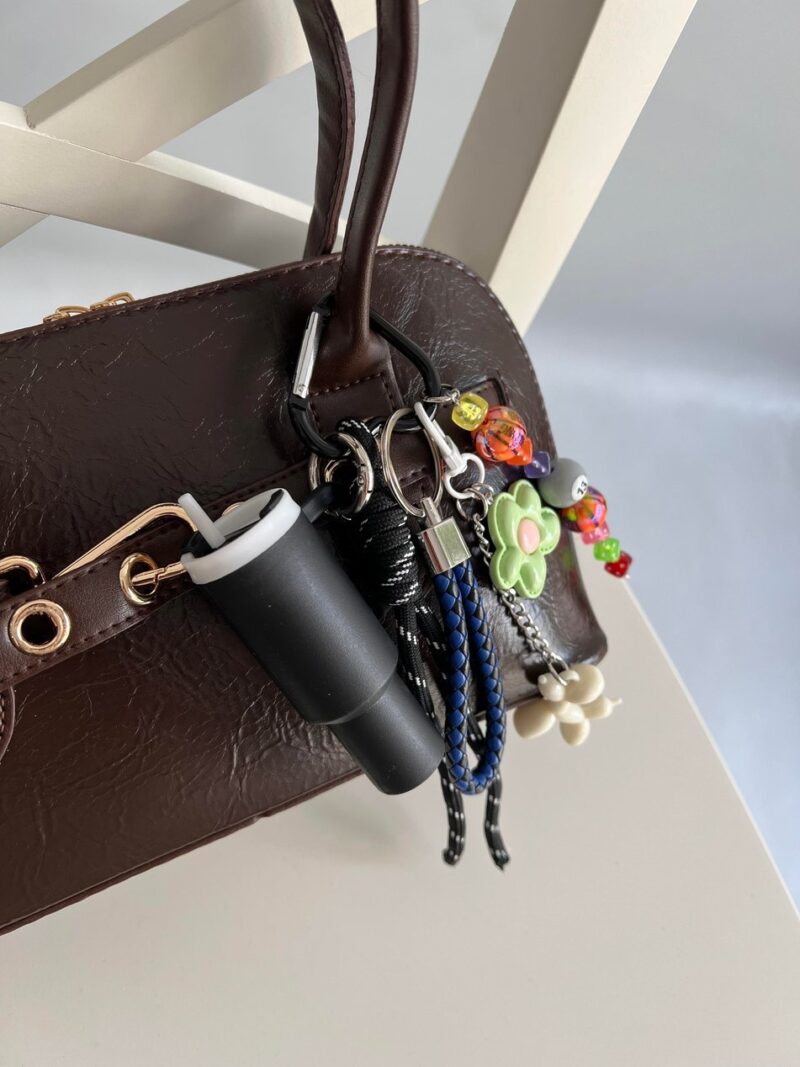 Mini Sip Black Bag Charm