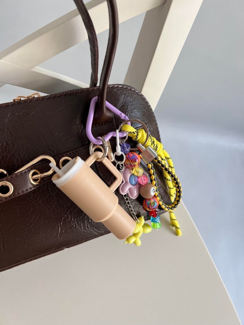 Mini Sip Beige Bag Charm