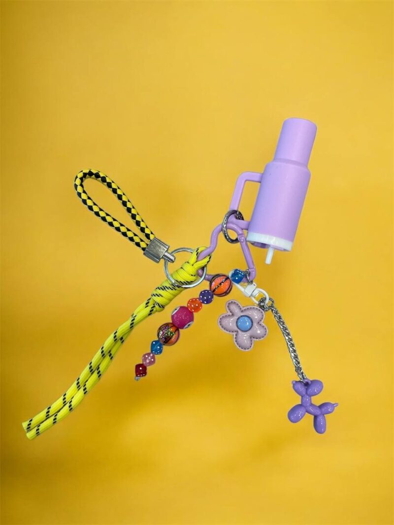 Mini Sip Purple Bag Charm