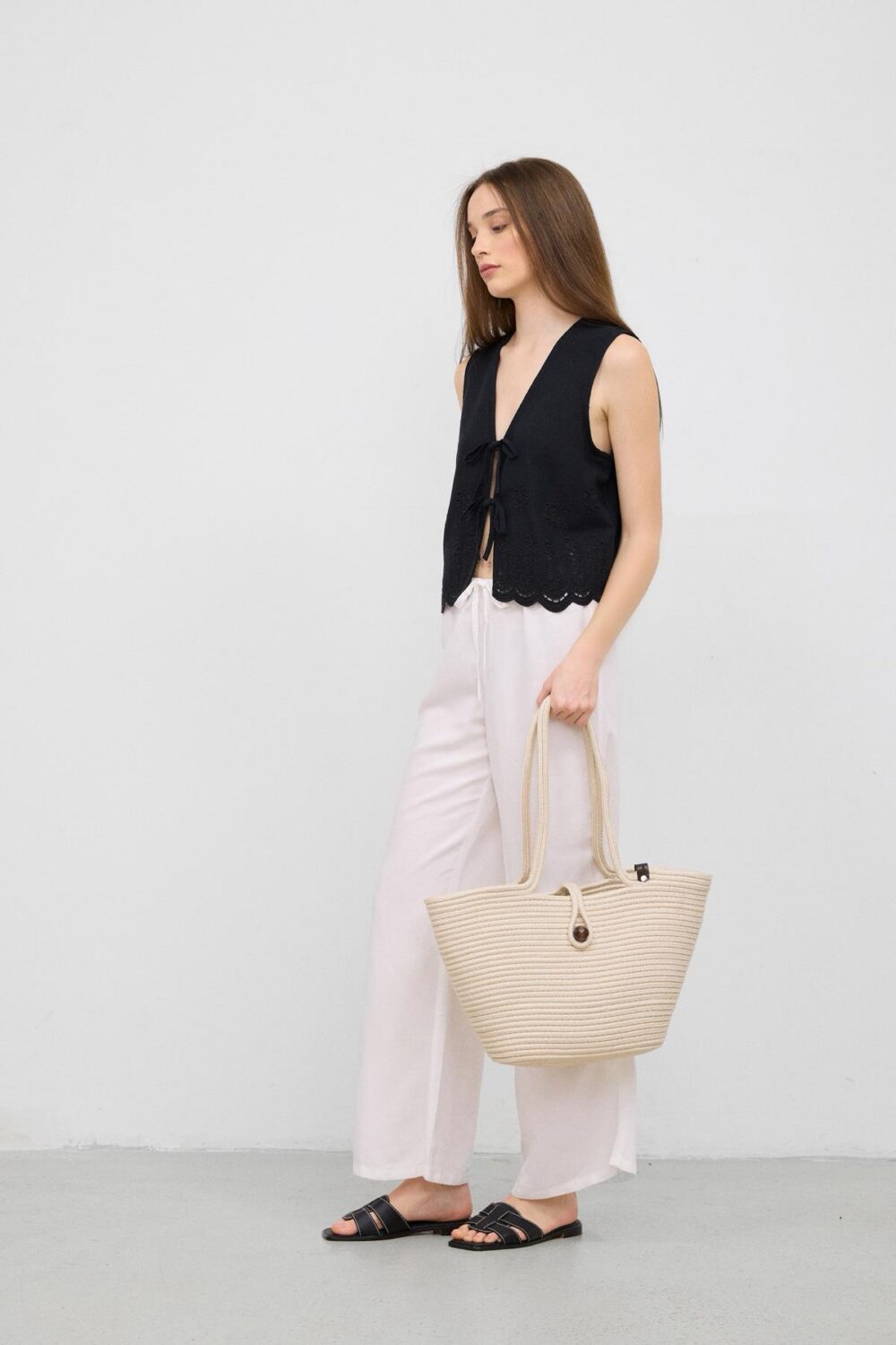 Vossa Handmade Straw Creme