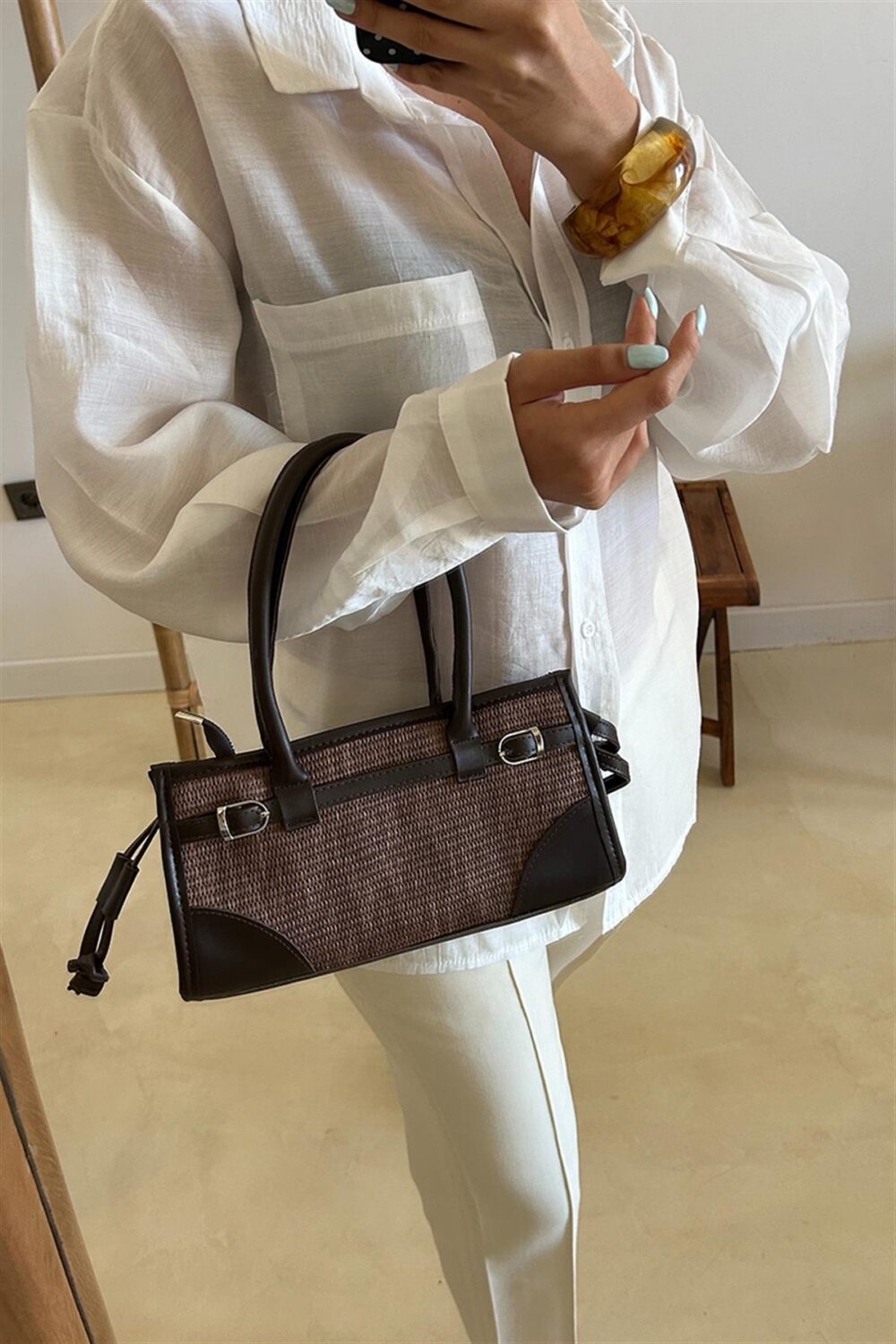 Maya Straw Marron