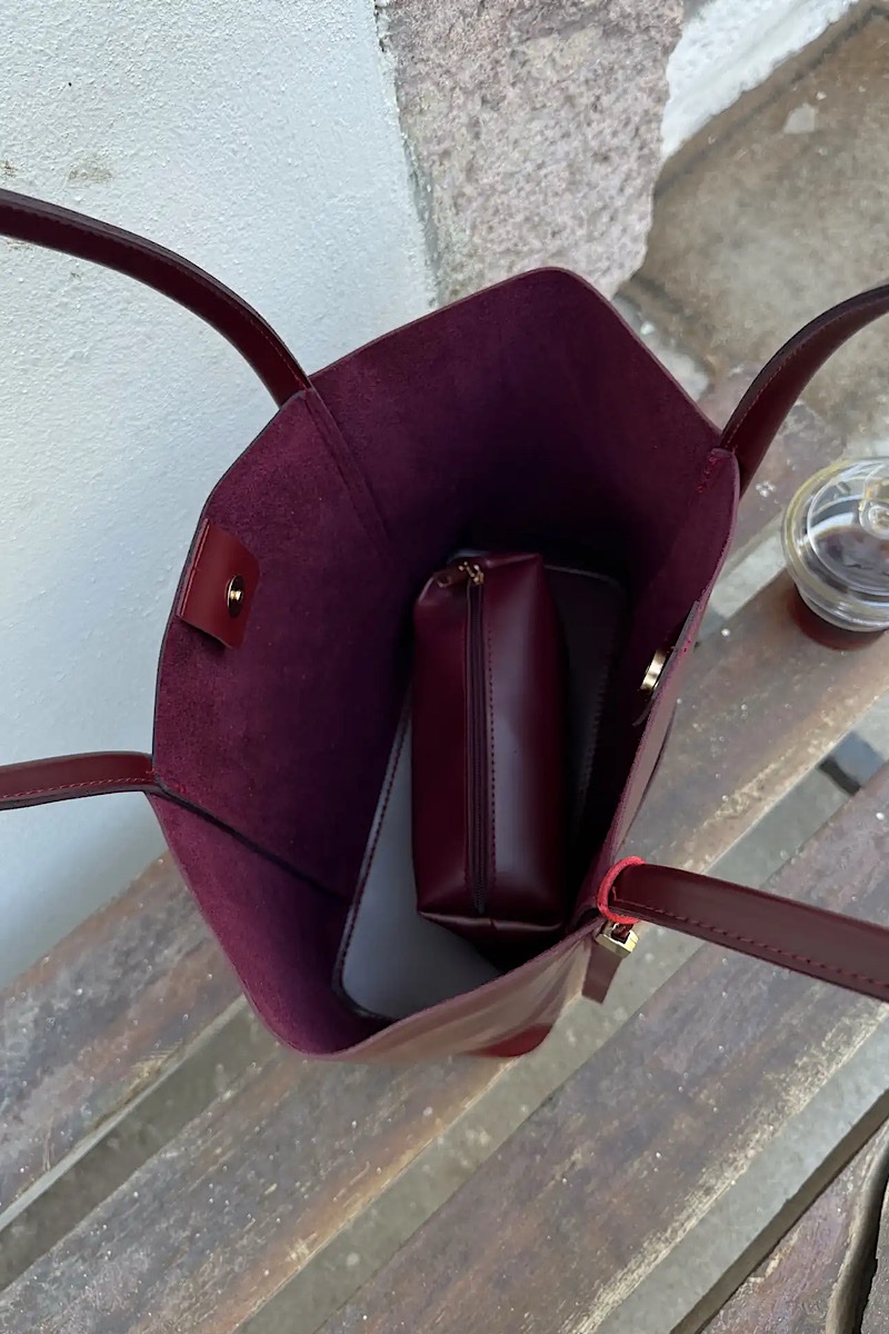 Jade Bordeaux + Purse