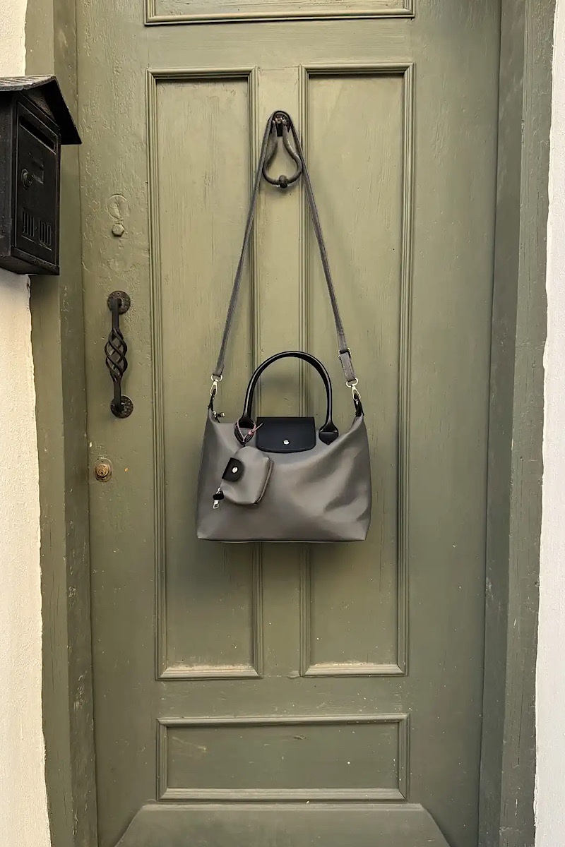 Tiger Large Grey + Mini Purse