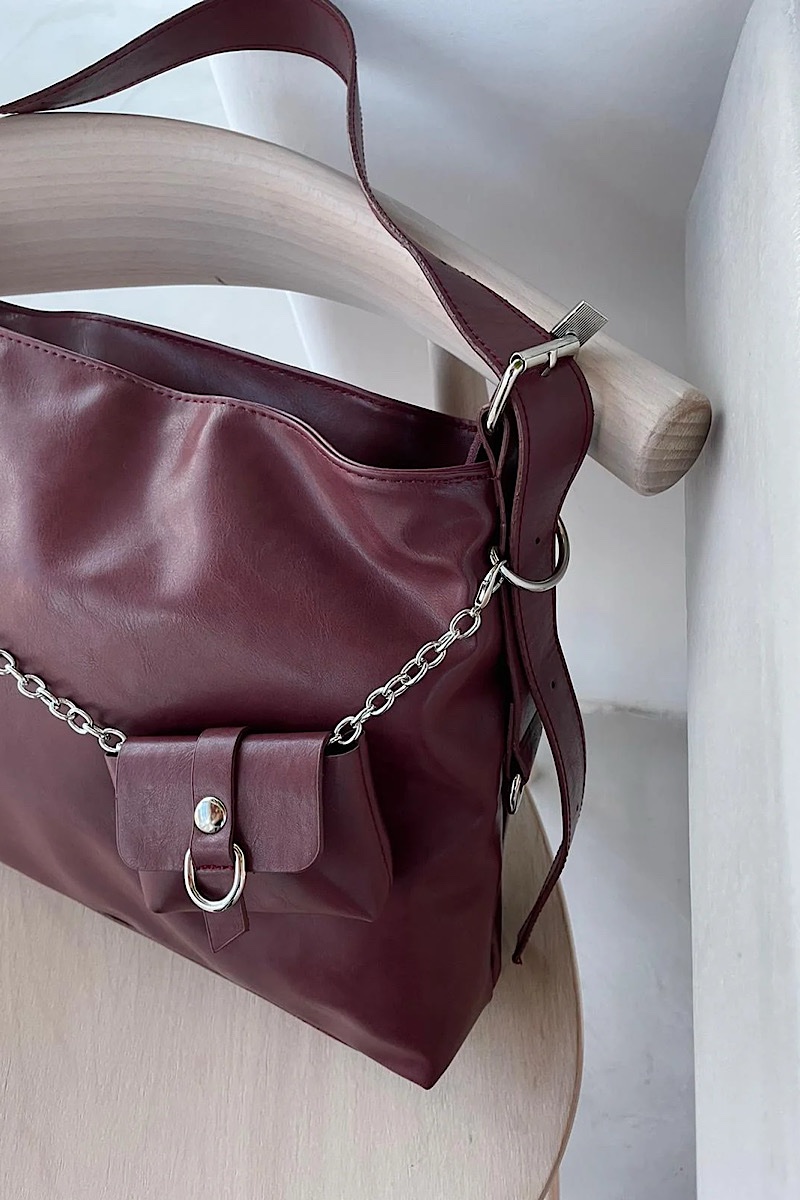 Bucks + Mini Purse Bordeaux