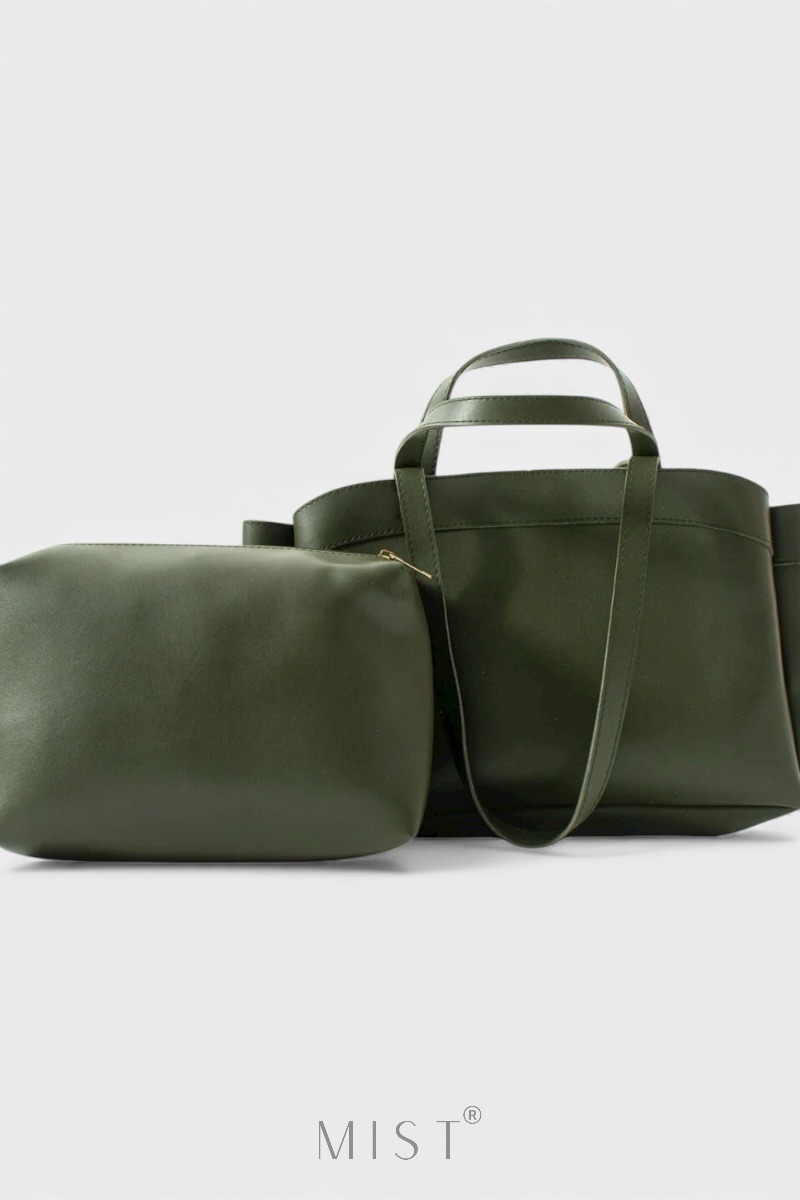 Higgs Medium Olive Green + Purse