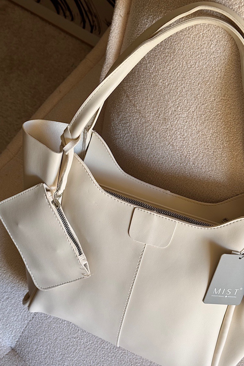 Haley Zipper Blanc Cassé