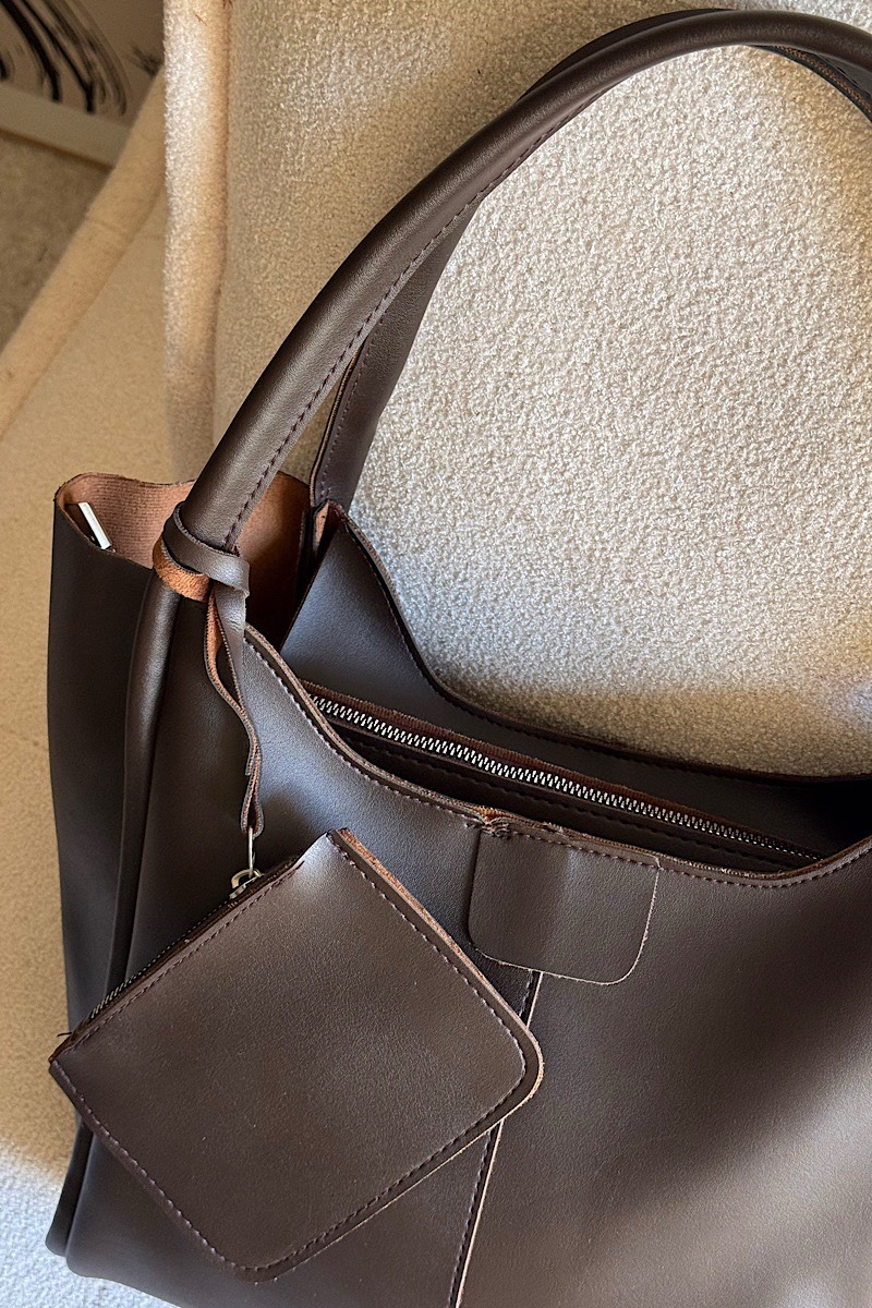 Haley Zipper Marron