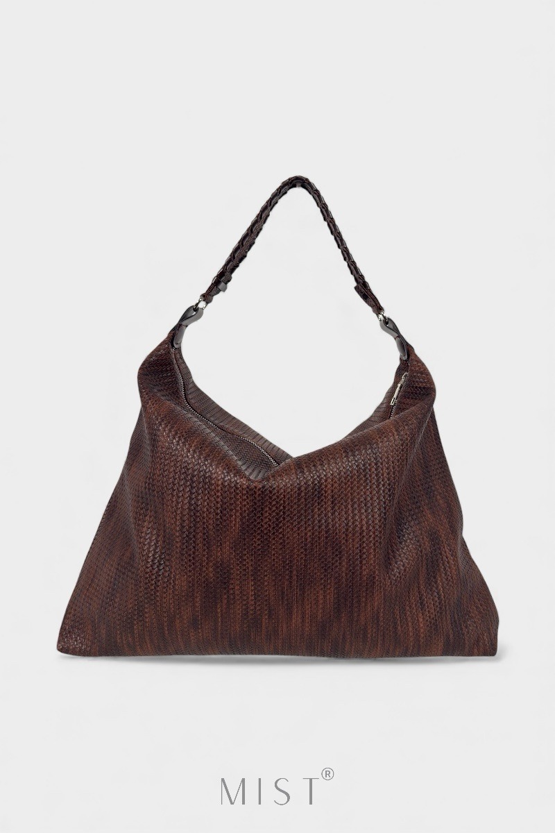 Alma Braided Marron Casual Bag