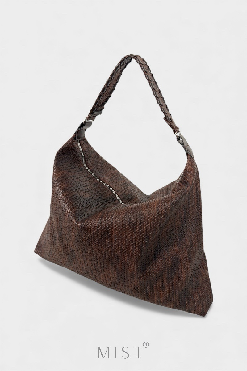 Alma Braided Marron Casual Bag