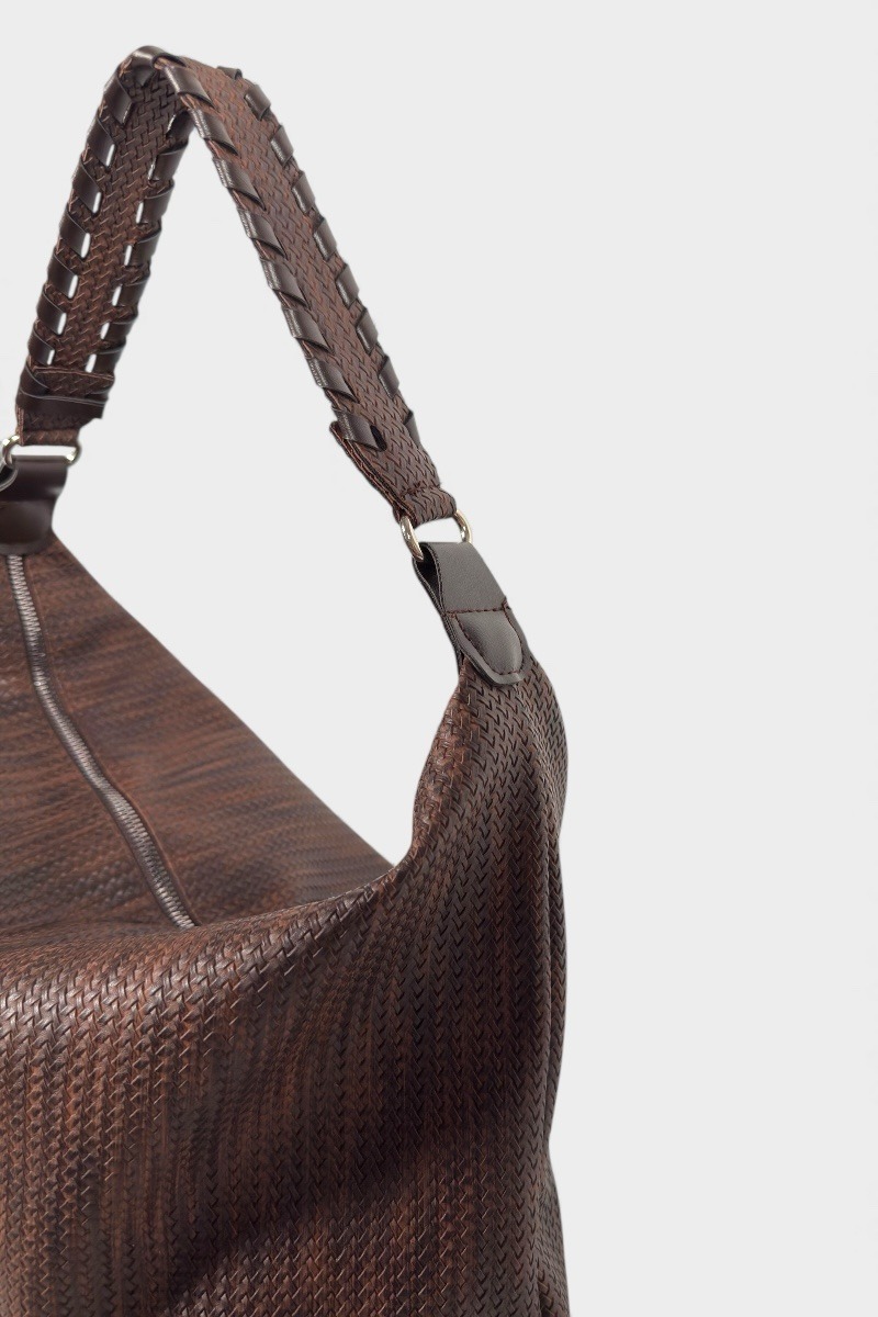 Alma Braided Marron Casual Bag