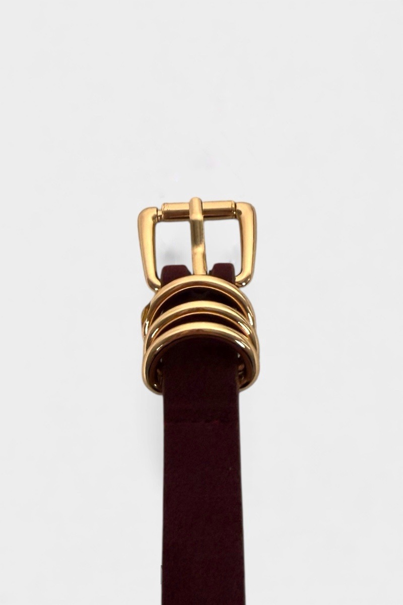 Suede Bordeaux Belt SBB1