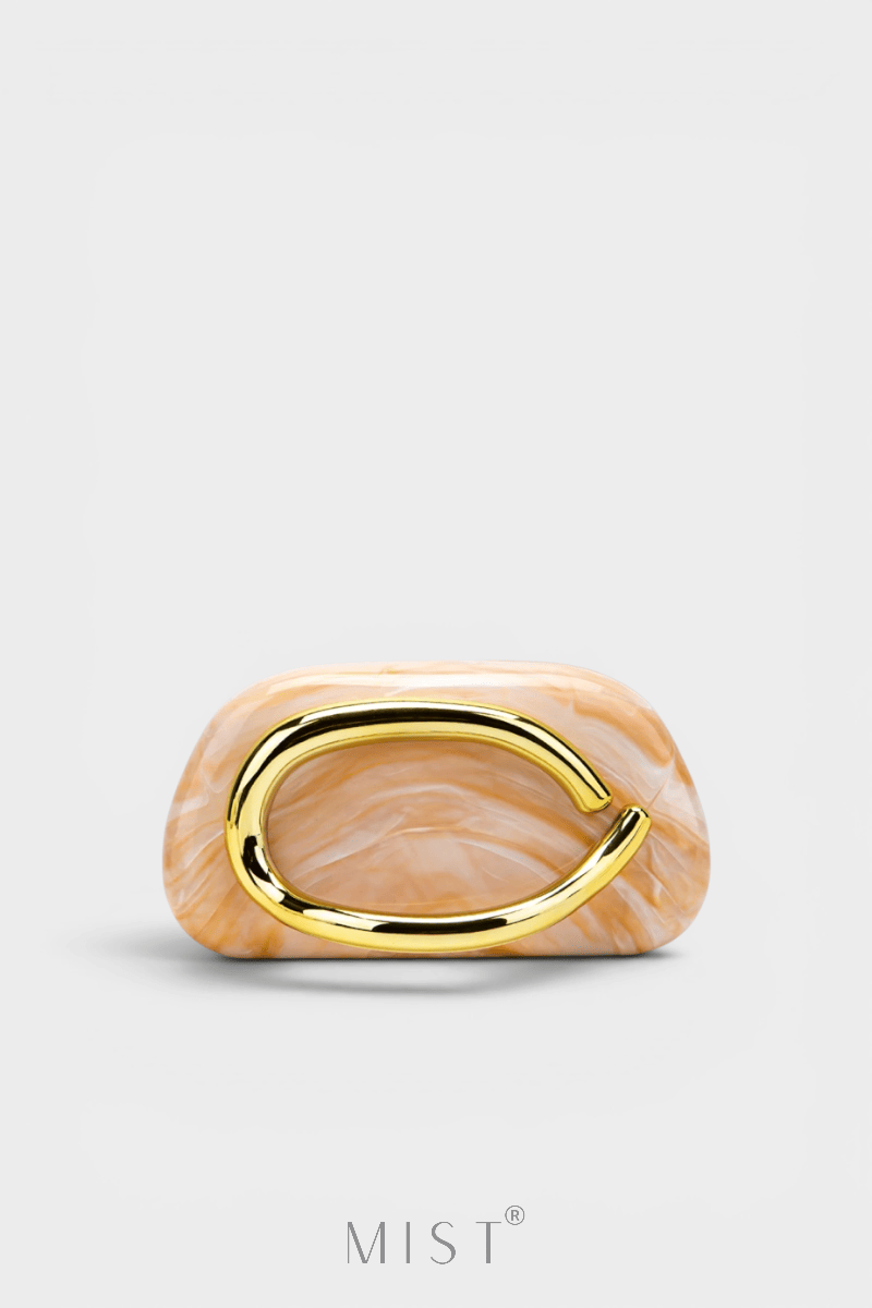 Nelly Marble Gold Clutch PREMIUM