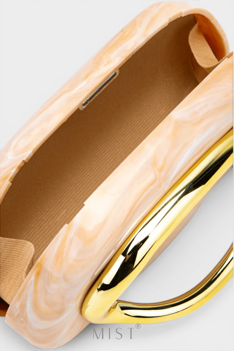 Nelly Marble Gold Clutch PREMIUM