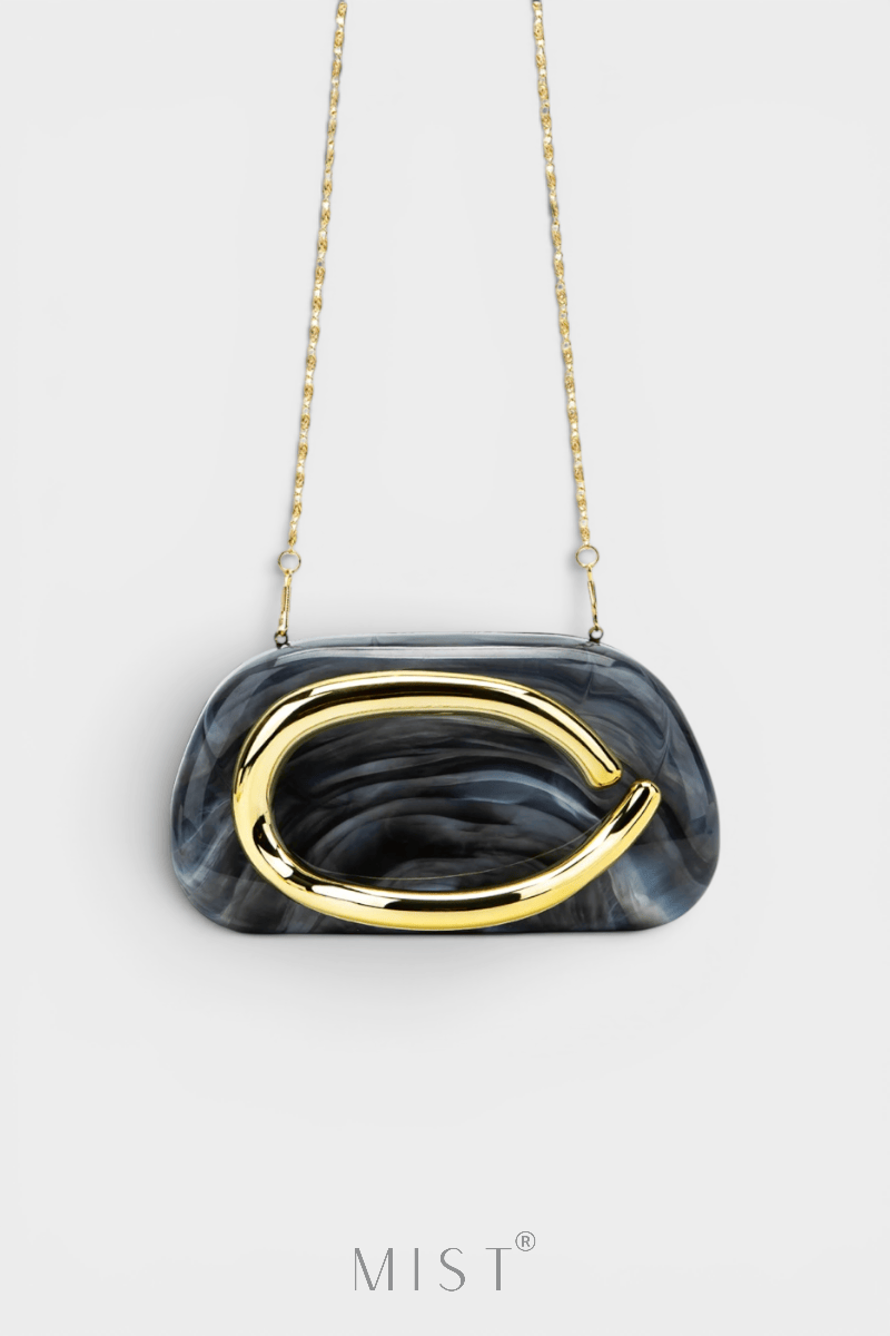Nelly Marble Noire Clutch PREMIUM