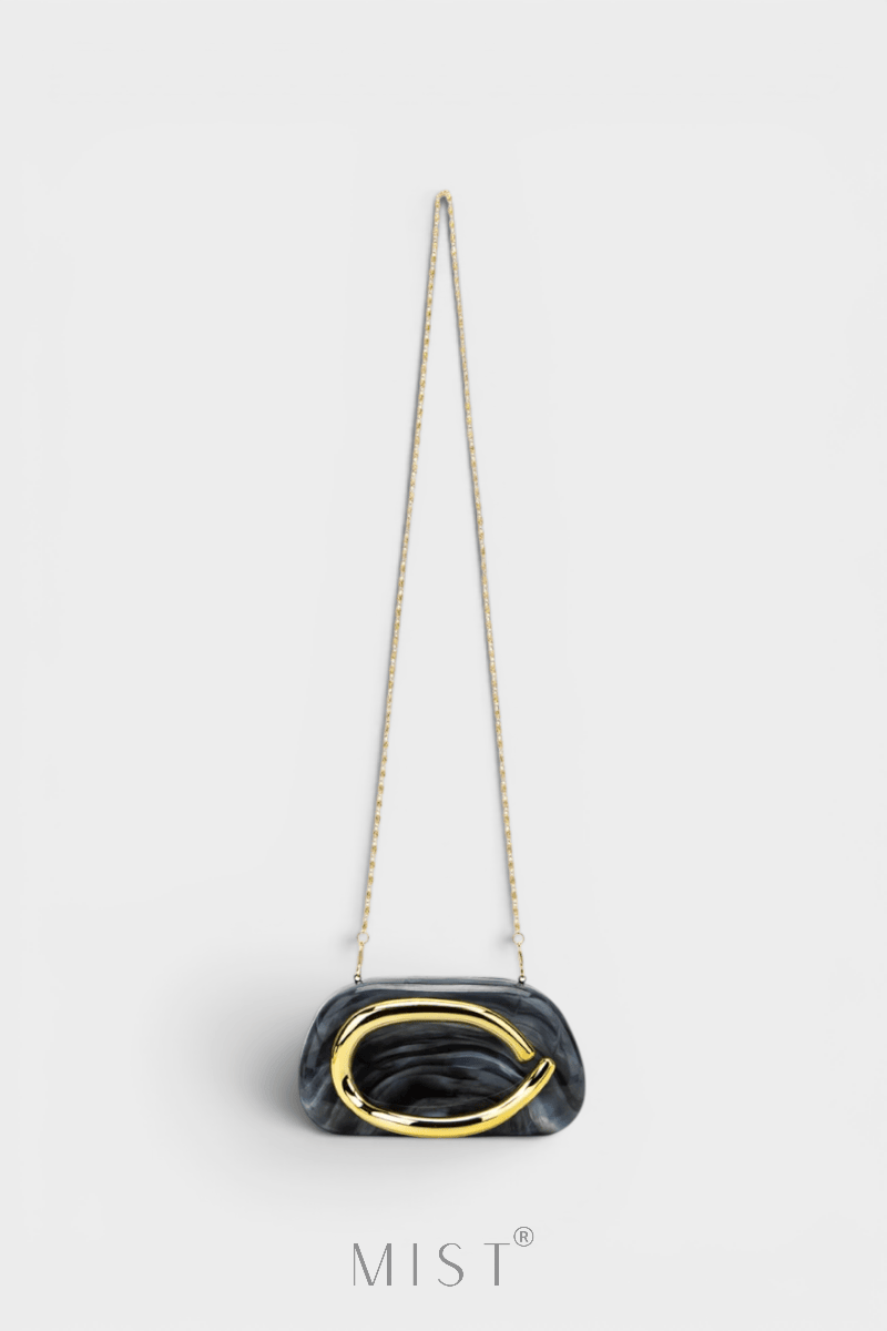 Nelly Marble Noire Clutch PREMIUM
