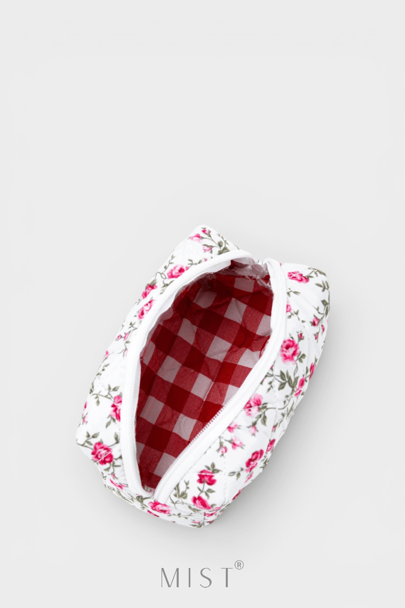 Pink Roses Makeup Pouch