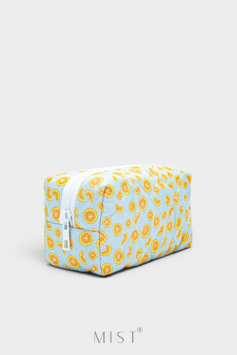 Baby Blue Lemon Makeup Pouch
