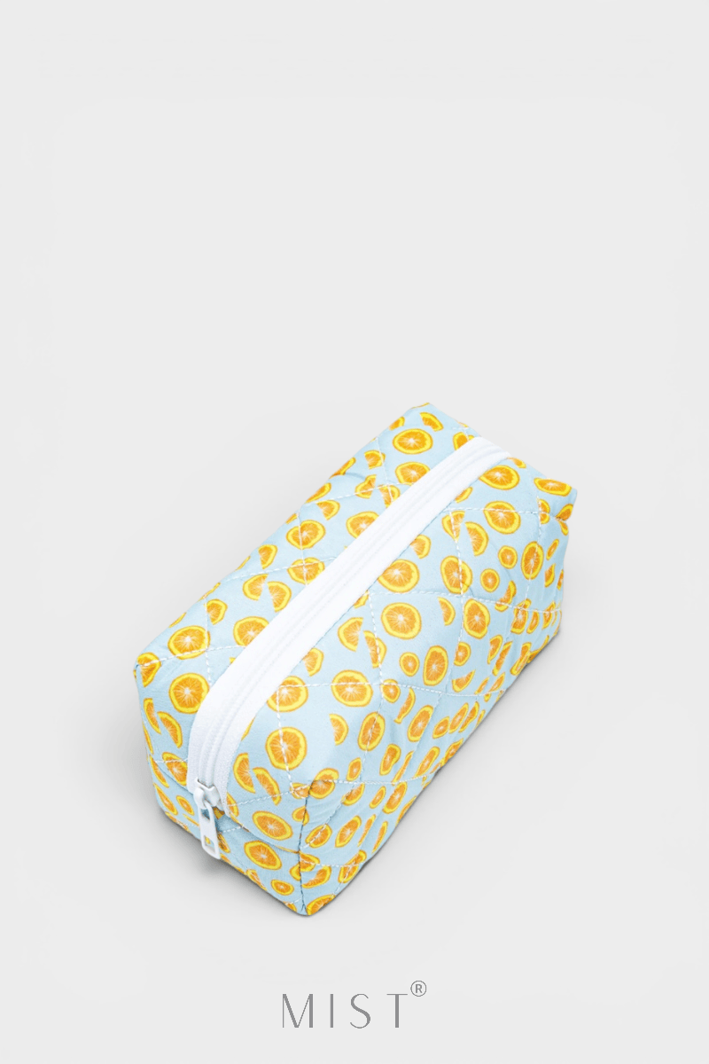 Baby Blue Lemon Makeup Pouch