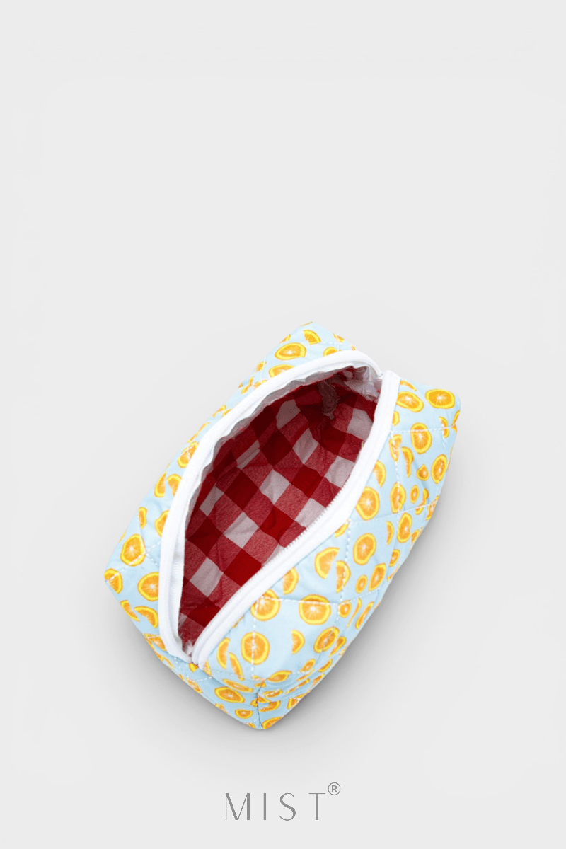 Baby Blue Lemon Makeup Pouch