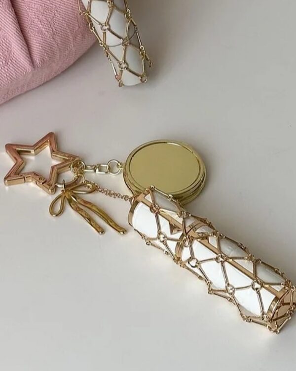 Gold  Star Lipstick Charm