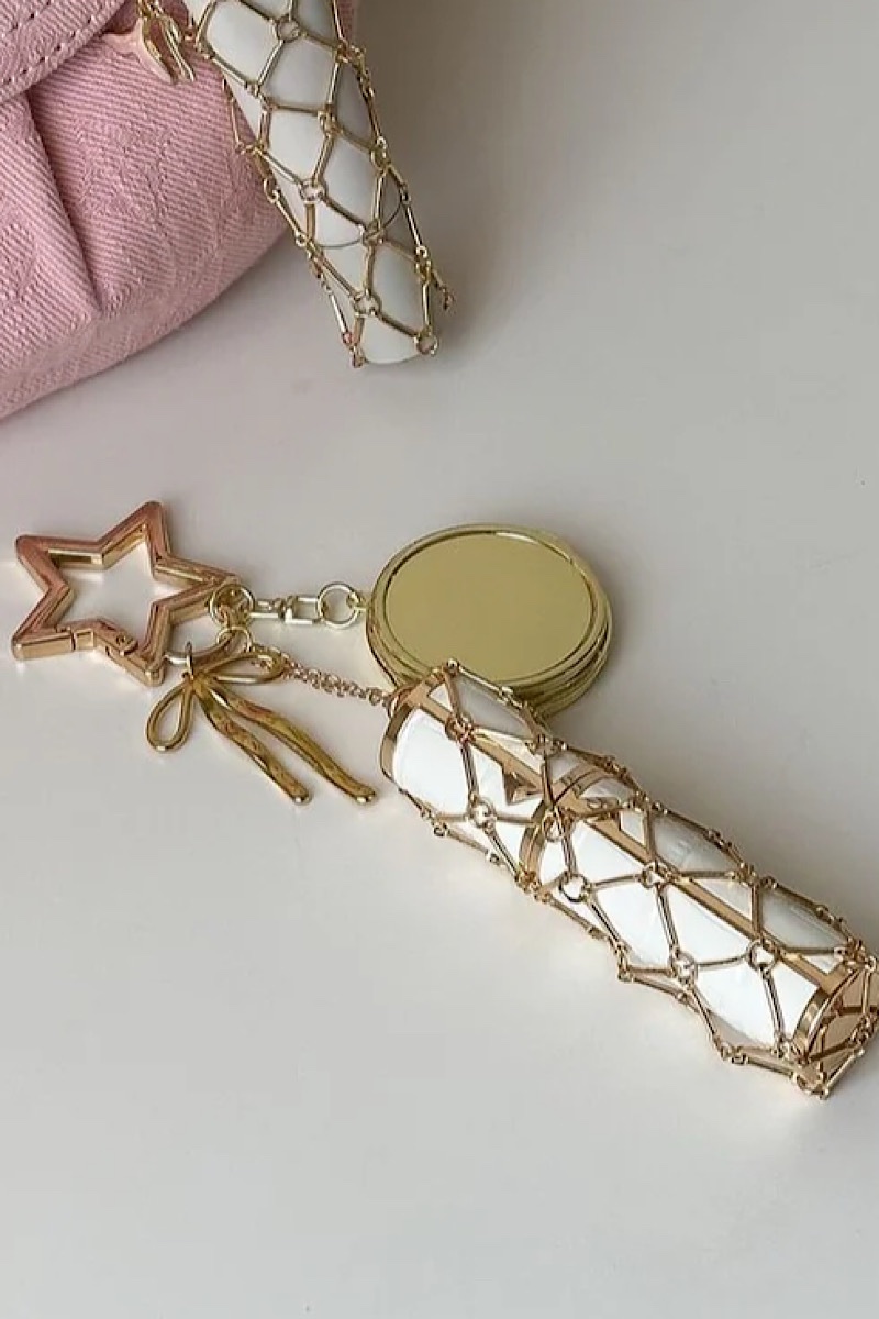 Gold  Star Lipstick Charm